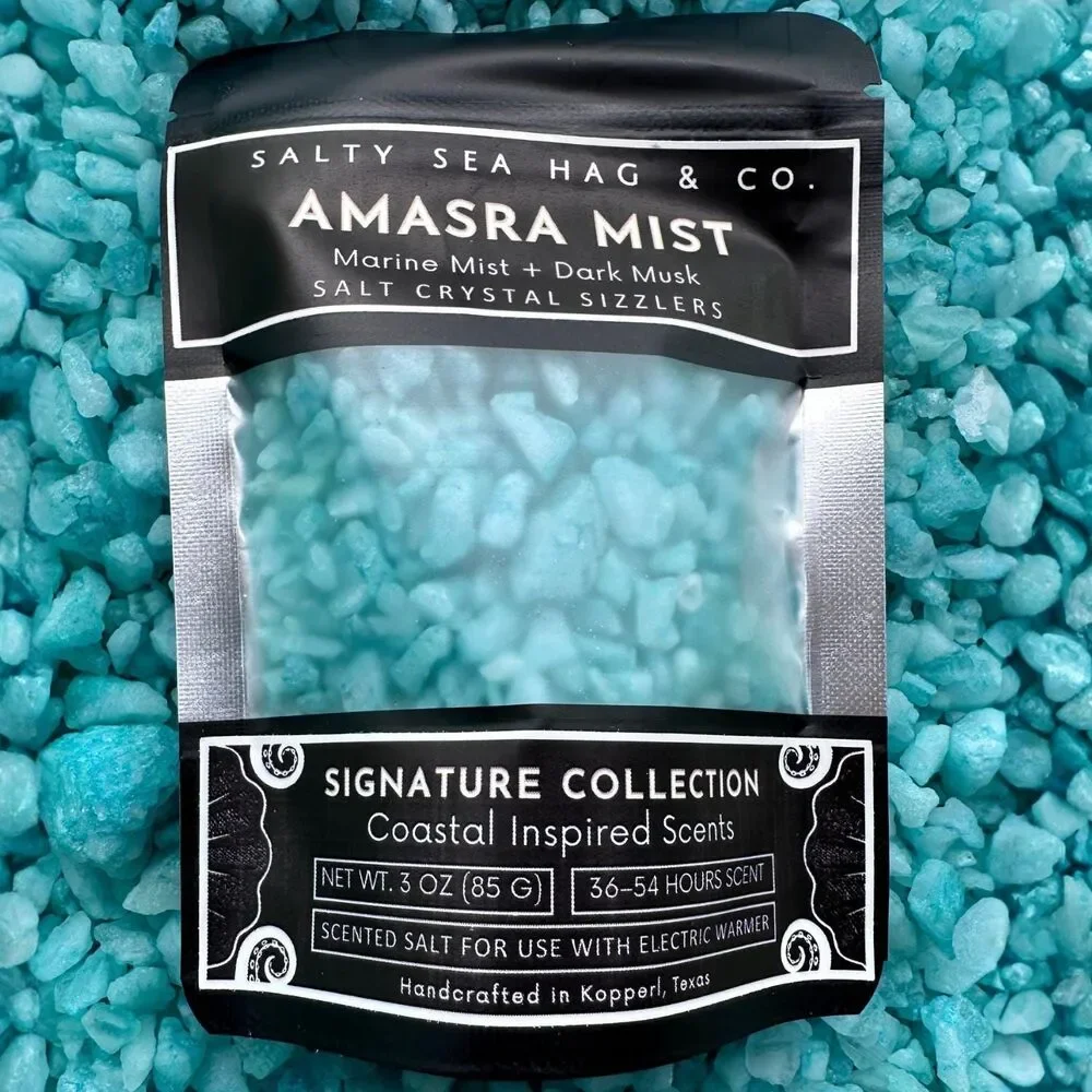 Amasra Mist Salt Crystal Sizzlers - Marine Mist + Dark Musk Scent
